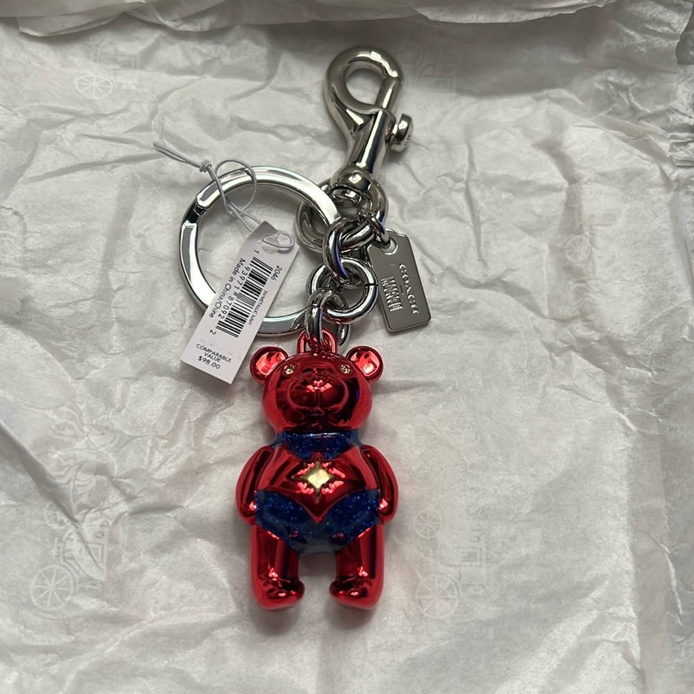 Coach x Marvel Limited Edition Keychain CAPTAIN MARVEL